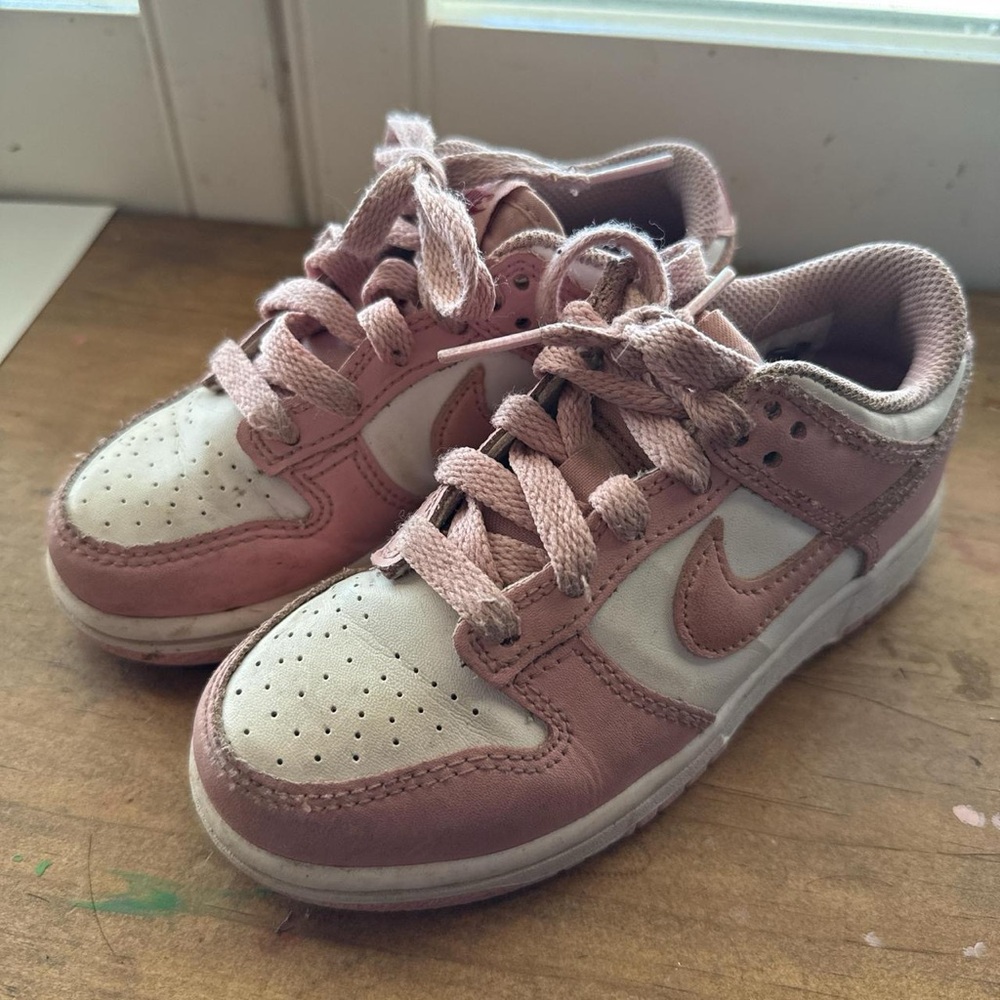 Kids Pink and White Sneakers